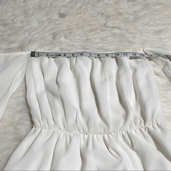 TOBI Off The Shoulder White Mini Dress - Picture 6 of 8